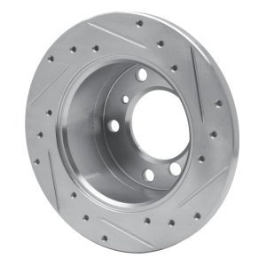 Dodge Sprinter 3500 Brake Rotor (1) - Rear Left - R1 Concepts - Drilled & Slotted - Silver - `02-`18